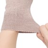 ZLYC Winter Wool Half Finger Gloves Knitting Fingerless Arm Warmer,