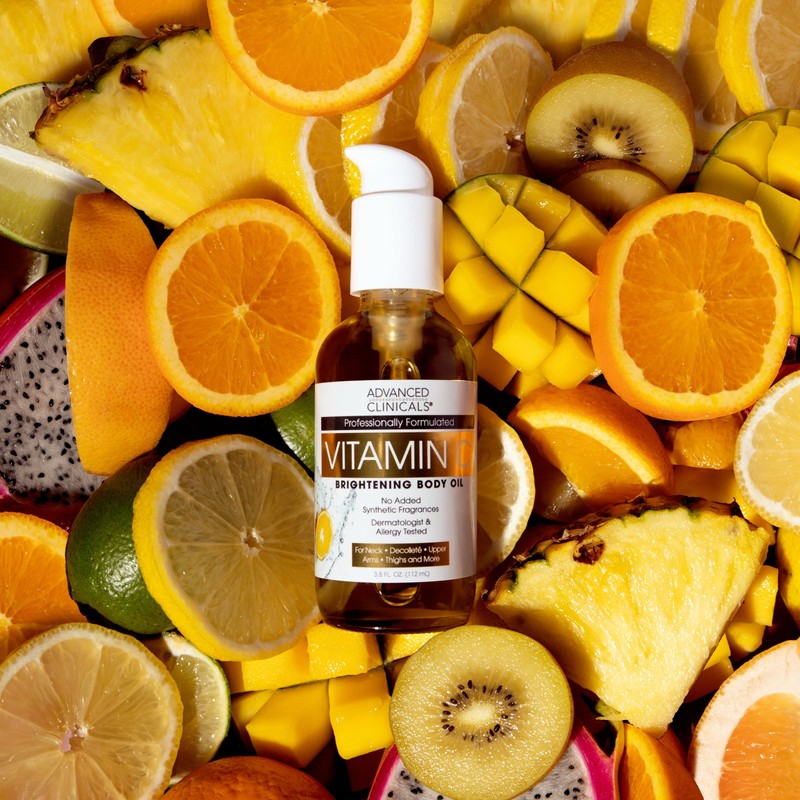 Advanced Clinicals Vitamin C illuminating Body Oil For Women &