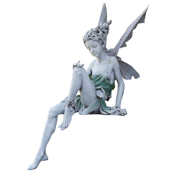Napco 11235 Sitting Fairy Garden Statue, 24"