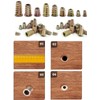WJMY Screw Nut Threaded Inserts Wood Screw Thread 135 Pieces