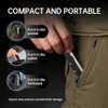 Peine de bolsillo plegable para hombres, herramienta de peinado de