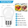 3-Pack A15 Refrigerator Light Bulb 40W Equivalent, 120V Fridge Waterproof