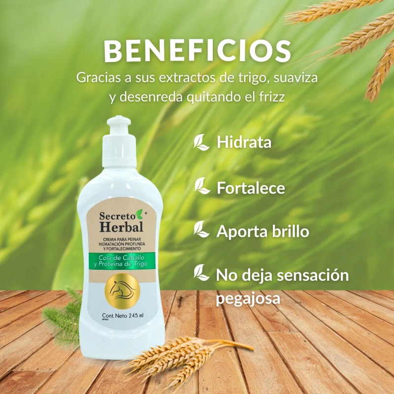 Crema Para Peinar Secreto Herbal Rizos Definidos 245 Ml
