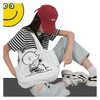 Catwo Snoopy Tote Bag, Canvas Bag, Cute, Large Capacity Tote