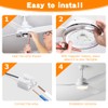 HKZTUY 18W 4.9-Inch Ceiling Fan LED Light Replacement, Dimmable LED