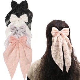 Elegant Hair Bows for Girls & Women - Stylish Hair Clips & Barrettes | Pink Bows for Girls, Hair Accessories for Women, Perfect for Everyday or Special Occasions