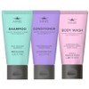 Elastine On The Body Minis 50ml Shampoo + Conditioner + Body Wash 3-Piece Set Travel Portable Shower Bath Body Cleanser Toiletries, 1 Set / 엘라스틴 온더바디 미니스 50ml 샴푸+컨디셔너+바디워시 3종세트 여행용 휴대용 샤워 목욕 바디 클렌저 세면도구, 1세트