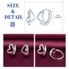 Yumilok Heart Women's Hoop Earrings Women's Stud Earrings Silver 925