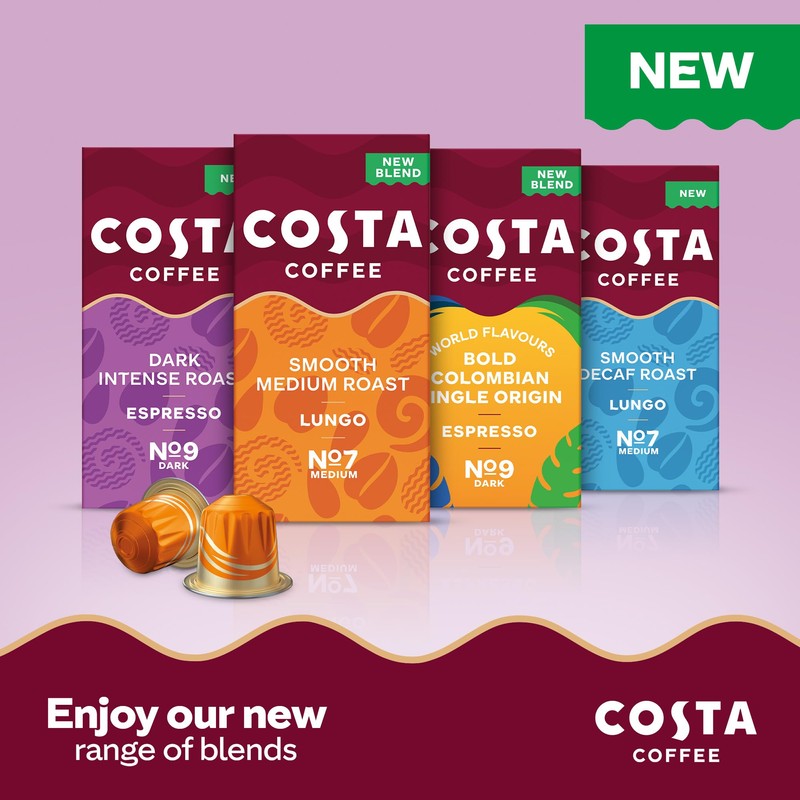 Costa Bold Colombian Single Origin Aluminium Coffee Pods (Pack of