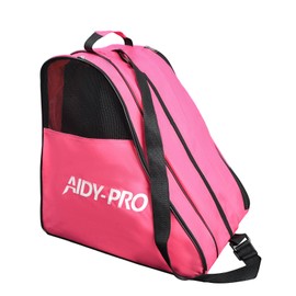 AIDY-PRO Roller Skates Bags for Women Girls Skate Bag, Roller Blade Bag for Ice Skates Bag for Kids, Roller Skate Bags for Quad Skates Inline Skate Figure Skate Bag Pink