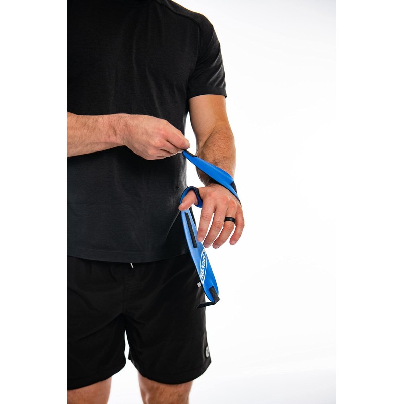 Nevin Sports Med - Muñequera doble de neopreno (rojo)