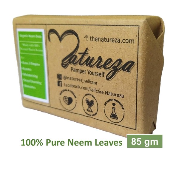 Natureza Organic Neem soap Herbal Handmade Anti acne 90g