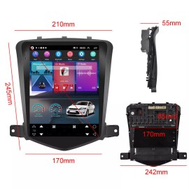 Nhopeew For Chevy Cruze 2009-2015 Car Apple Carplay w/Camera Android 13 Radio GPS Stereo