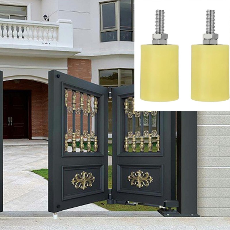 2 x Sliding Gate Guide Pulley Nylon Heavy Duty Rail