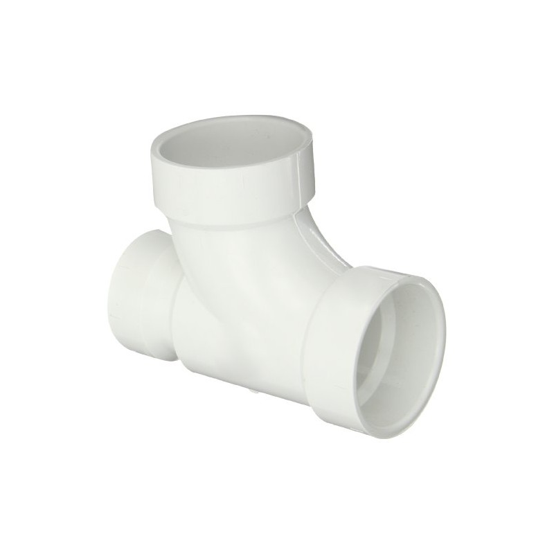 Spears P401 Series PVC DWV Pipe Fitting, Reducing Sanitary Tee,
