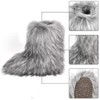 qenqenr Fashion Fur Boots,Flat Heel Comfy Plush Warm Snow Booties,2025