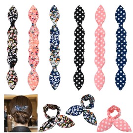 Pack of 6 Hair Bun Maker, Skilful Hair Bun Maker, Flexible Doughnut Bun Roller, Hair Bun Roller, French Deft Bun Crown Twister for Women Curlers