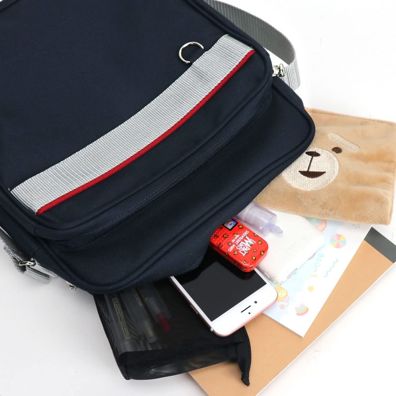East Boy 3209079 School Shoulder Bag Yokohama Bag, SAX