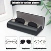 AZWOOD Hard Shell Glasses Case, Portable Eyeglass Case, Unisex PU