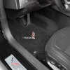Fits 2014-2018 C7 Corvette Stingray Floor Mats w/ Flags: Black