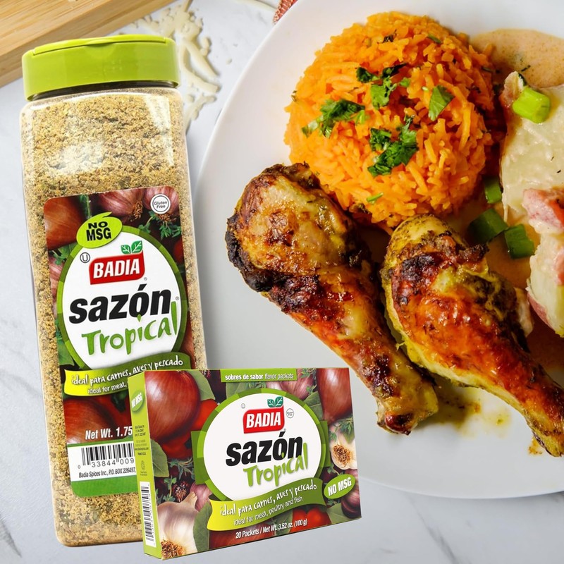 Badia Sazon Tropical, 3.52 oz - Authentic Latin & Caribbean
