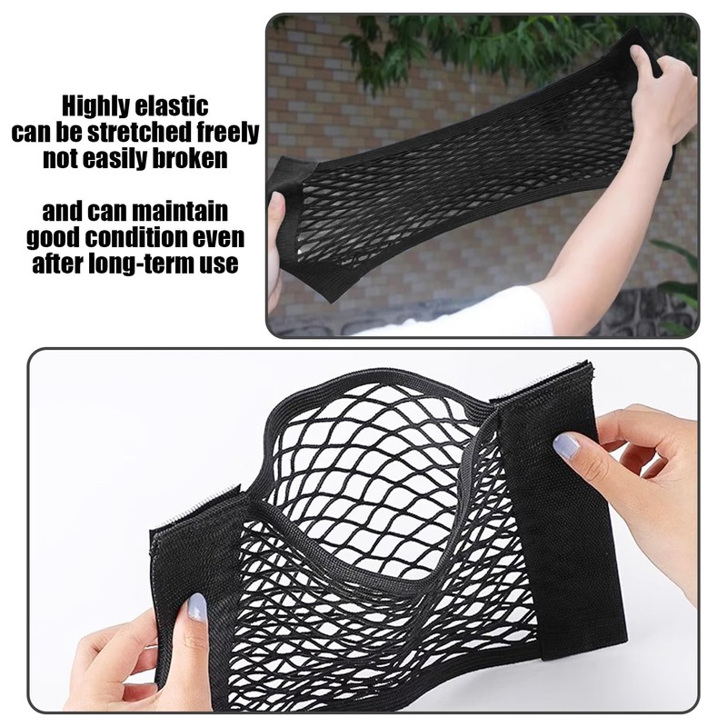 4 Pack Car Storage Nets, Boot Storage Nets, Car Seat
