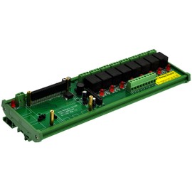 DIN Rail Mount 8 SPDT IoT Power Relay Module for Raspberry Pi