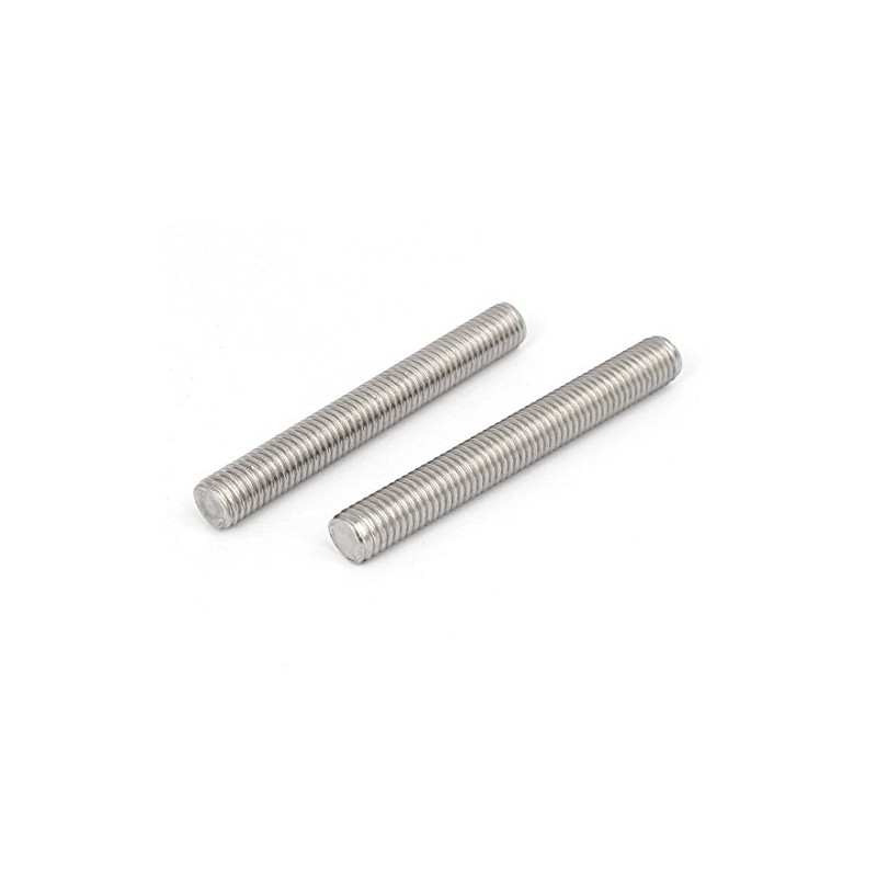 Sourcingmap M10 x 80mm 304 Stainless Steel Fully Threaded Rods