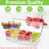 Bgtecho Condiment Tray, Large Ice Chilled Condiment Server Caddy with