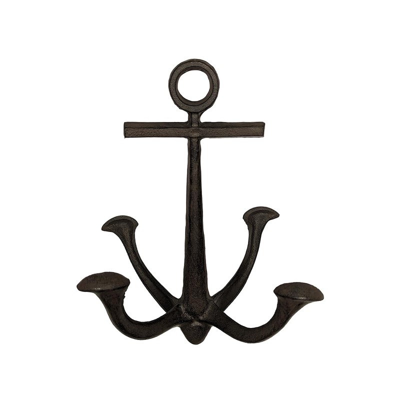 Large Metal Boat Anchor Rustic Sailboat Cast Iron Nautical Living