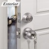 Probrico Keyed Alike Entry Knob and Deadbolt Set Single Cylinder