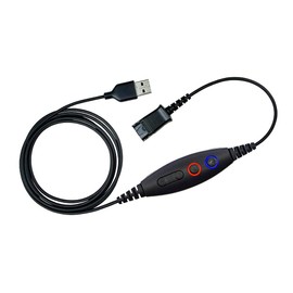 daily headset QD USB Phone Headset Adapter Cable Compatible with Plantronics Quick Connect Volume & Mic Controls