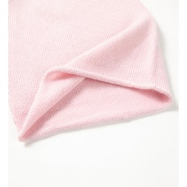tonten Cashmere Wool Slouchy Beanie for Women and Men, Knitted Winter Ski Cap (Pink)