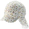 Sterntaler Boys Peaked Cap with Neck Protection and Ties, Beige