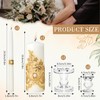 Unity Candles with Glass Candle Holder for Wedding Ceremony -
