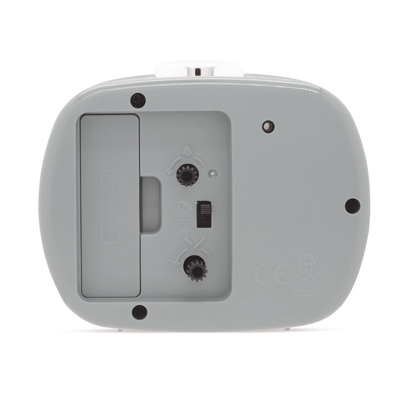 Acctim Camille Analogue Alarm Clock Quartz Luminous Hands Chrome Bezel