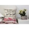 Nphuriy Pink Flowers Pillow Cover 16x16 Inch Christian Bible Verses