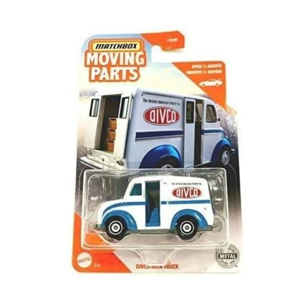Matchbox Moving Parts Divco Milk Truck (White)