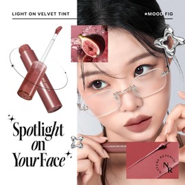 Nature Republic Light on Velvet Tint (05 MOOD FIG) | High Pigment, Weightless Lip Tint with Velvety Matte Finish, Smooth Texture, Non-Sticky Formula