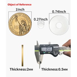 Non Slip Grips for Quilting Rulers Quilt Templates, Birllaid Non-Slip Adhesive Rings True Grips for Sewing Rulers 144 Pack 72 Large ， 72 Small