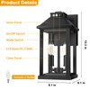 Beikingsun Solar Porch Lights Outdoor with Motion Sensor, Dusk to