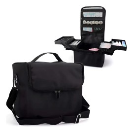 Maletines De Maquillaje Profesional Impermeable 4 Niveles Negro
