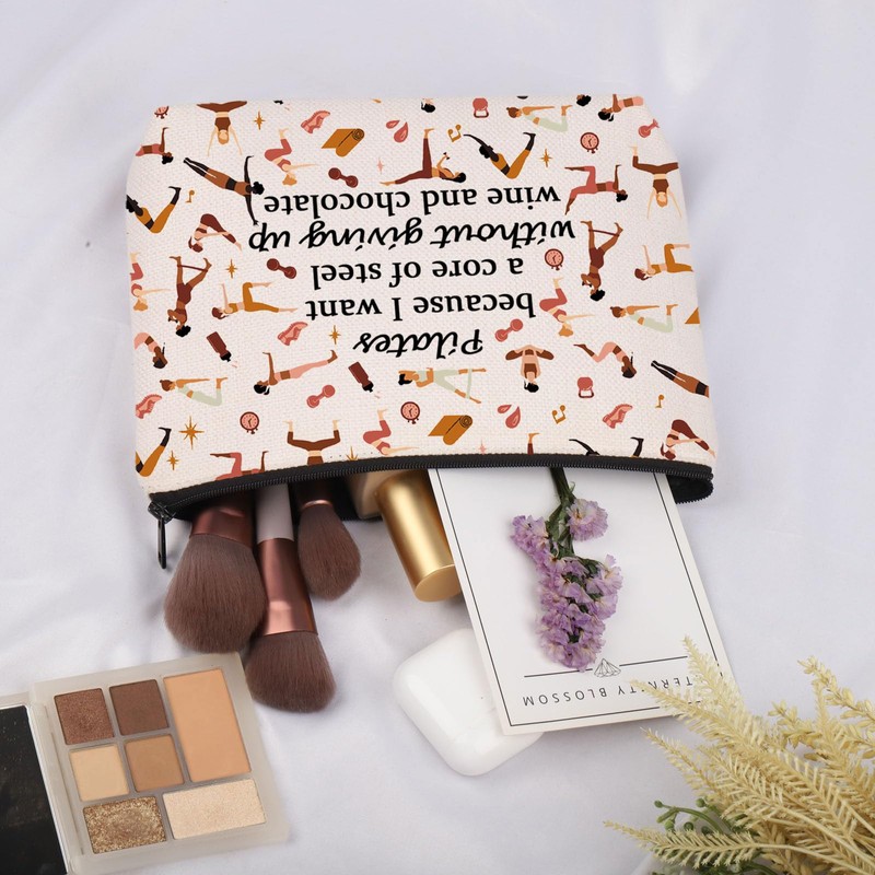 Funny Pilates Gift Workout Pilates Instructor Cosmetic Bag Pilates Lover