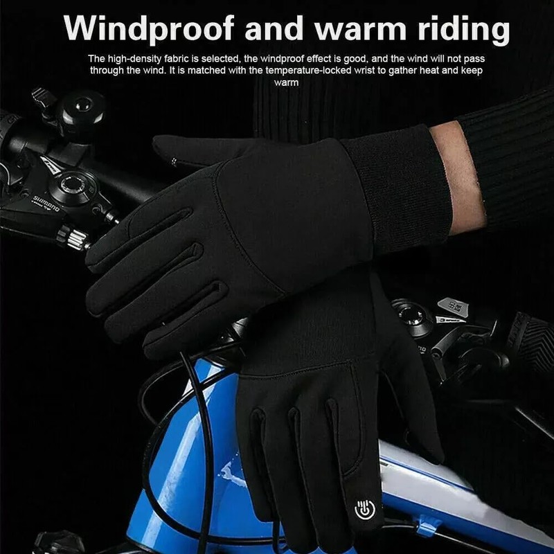 Warm Winter Gloves, Anti Slip Touchscreen Gloves Windproof and Water