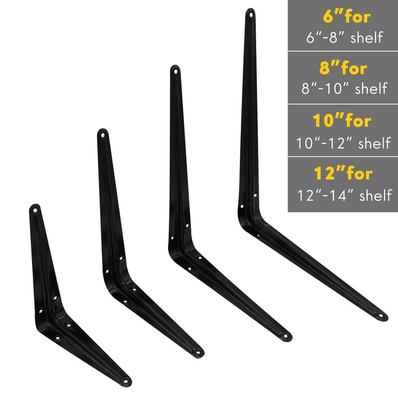 KOOLPUG Shelf Brackets with Screws and Mini Spirit Level, 10