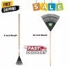 Expert Gardener Wood and Poly Leaf Rake (Choose Your Size)