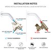 G-Promise Solid Metal Shower Arm Diverter with Holder for Hand