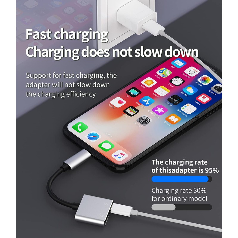 zoyuzan Double Lightning Adapter - 4 in 1 Function, Sync