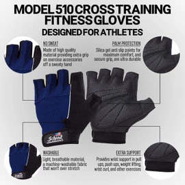 Schiek Sports Cross Training and Fitness Gloves SCH1020/100/693 x-small