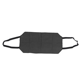 Large Canvas Firewood Carrier Log Bag Indoor Fireplace Log Carrier Holders Portable Wearproof Firewood Bag Black